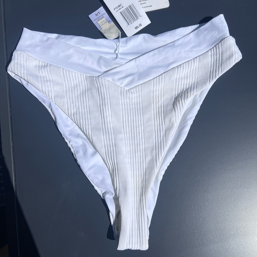 L*Space White Bikini Bottom